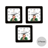 To respect time is to respect life. | SQUARE CLOCK (BLACK) - [Set of 3]