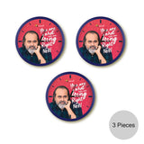 You are what you are doing Right Now | ROUND CLOCK (BLUE) - [Set of 3]