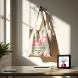 सही लड़ाई, असली जीत | TOTE BAG (Beige, Cotton) + पूरा दिन जाता कहाँ है | SQUARE CLOCK (BLACK)