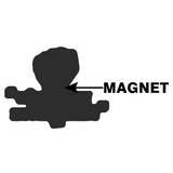 सही लड़ाई, असली जीत |  FRIDGE MAGNETS (Large Fist) - [Set of 5]